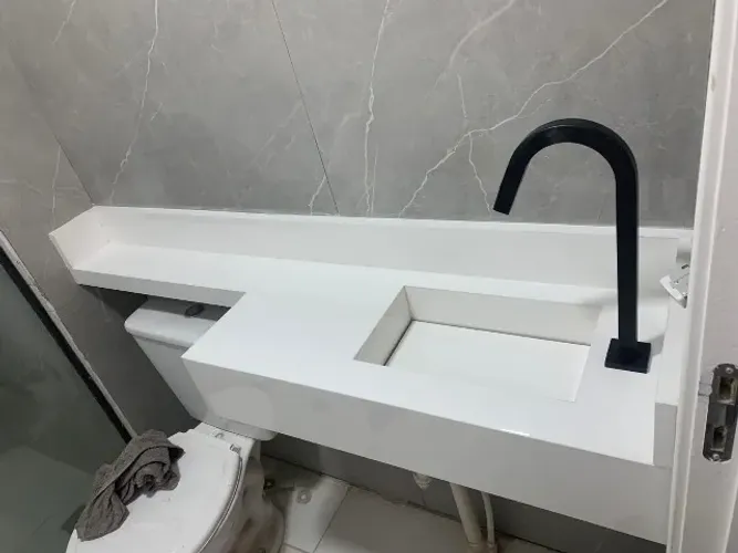 Lavatório de banheiro Cuba bancada 