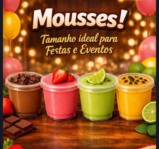 Mousses e sobremesas em atacado