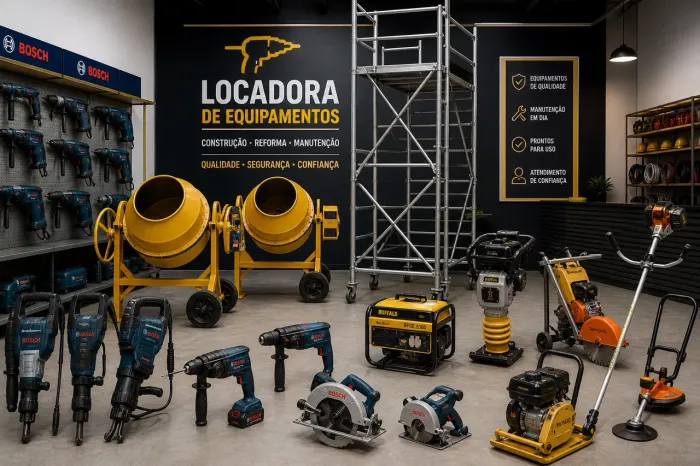 VENDE-SE LOCADORA DE EQUIPAMENTOS - OPORTUNIDADE DE NEGÓCIO! 