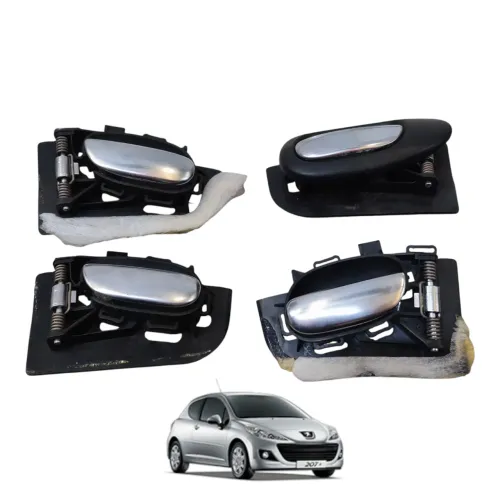 jogo maçaneta interna Peugeot 207 1.6 2007 a 2012