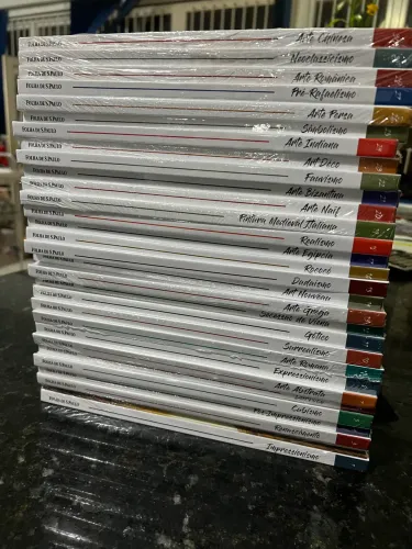 coleção folha mundo da arte - 30 volumes lacrados