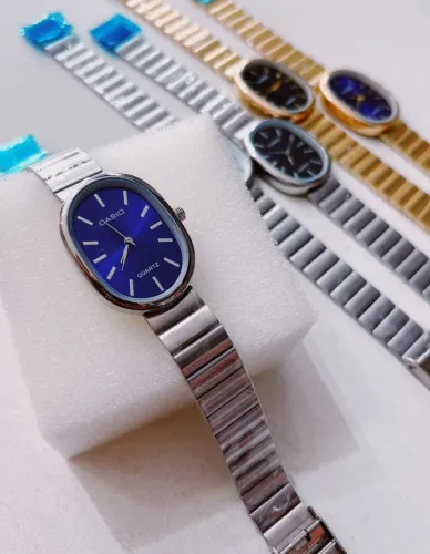 Relógio Casio Quartz Feminino Oval Pulseira Ajustável Elegante