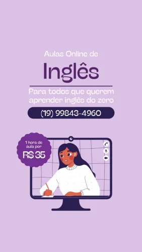 Aulas online de inglês