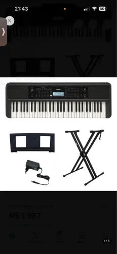 Teclado Yamaha+ Suporte