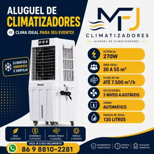 ALUGUEL DE CLIMATIZADORES