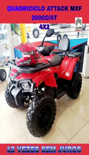 QUADRICICLO ATTACK MXF 200CC EM 12 VEZES SEM JUROS 