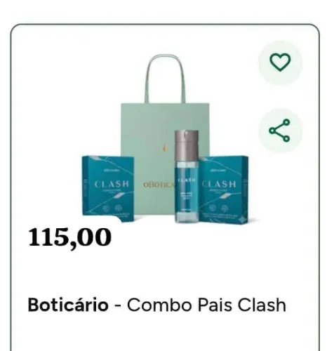 Kit body spray e sabonete Clash