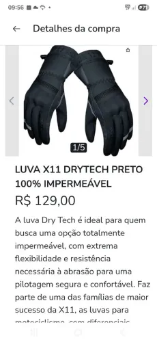 Luva x11 nova GG