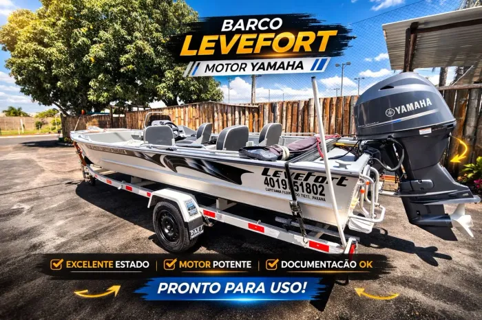 LANCHA LEVEFORT 5,50M - COMPLETO E PRONTO PARA USO!