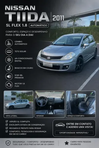 Nissan Tiida SL 1.8/1.8 Flex 16V Aut. 2012