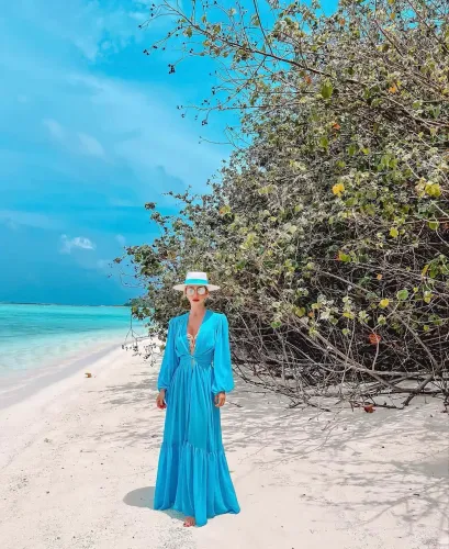 Saída de praia em crepe de seda