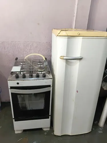 Geladeira mais fogão Brastemp