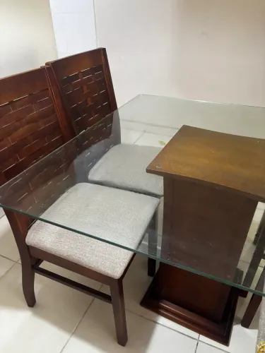 Mesa 4 lugares vidro 