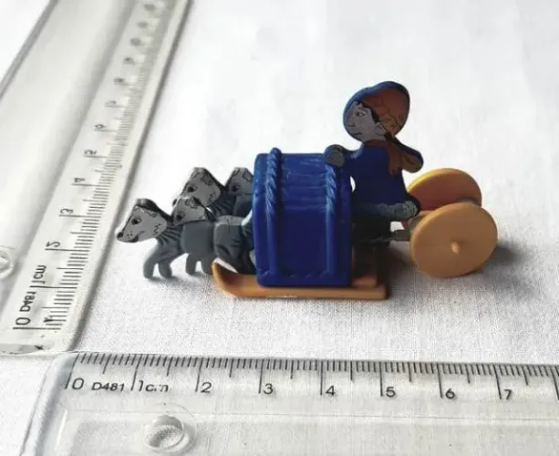 Miniatura Colecionável Kinder Ovo - Trenó de Neve - K94 - Nº 77 - 1994