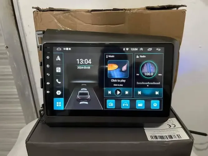 Multimídia Honda Civic G9 9P Android 3ram 32g carplay YouTube wifi Waze Netflix bluetooth 