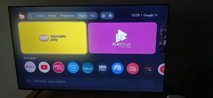 Smart TV 55" TCL QLED 4K (Modelo 55C655) - Praticamente Nova!