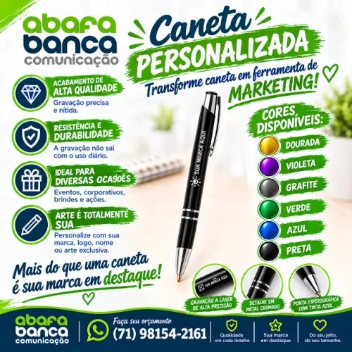 Caneta Metalica Personalizada