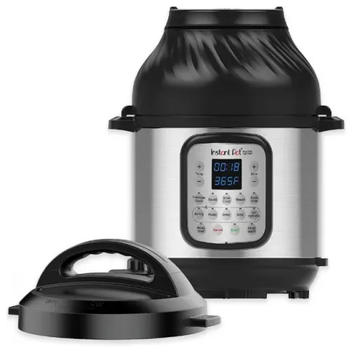 Panela de Pressão Elétrica Instant Pot Duo Crisp 11 em 1, com Air Fryer 