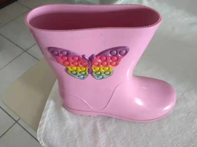 Bota Rosa Infantil