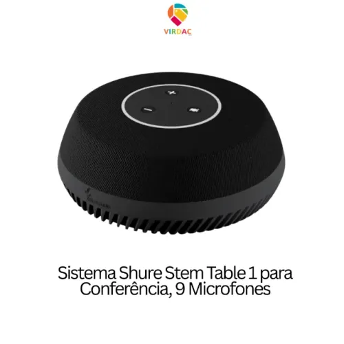 Sistema Shure Stem Table 1 para Conferência, 9 Microfones