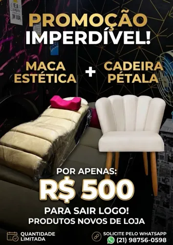 Maca e cadeira para sair logo