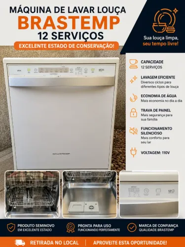 Máquina de Lavar Louça Brastemp 12 Serviços - 110V