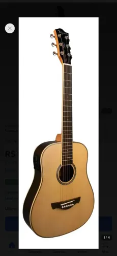 Vendo violão Tagima baby com case