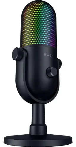Microfone Usb Razer Seiren V3 Chroma Rgb para gravações de áudio Pronta Entrega