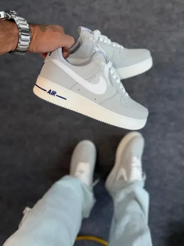 Tênis Nike Air Force Prime Premium Masculino Cor: Cromo Marinho - Disponível 38 AO 43 