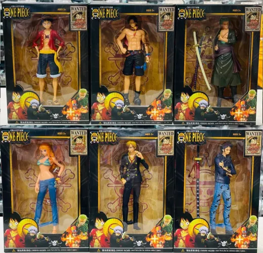 Bonecos One Piece Luffy não Articulado 17cm