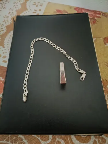 Anel e pulseira de prata