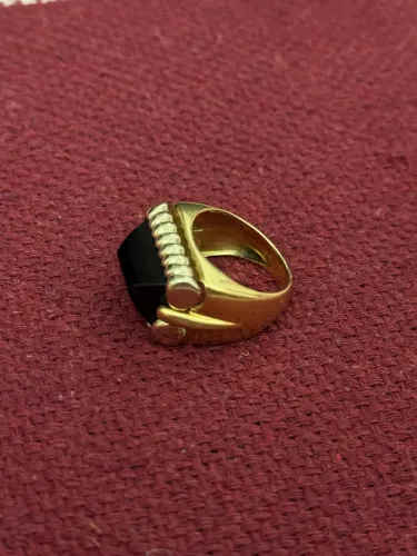 Anel ouro 18k 750 maciço 