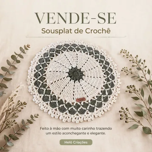 Sousplat de crochê