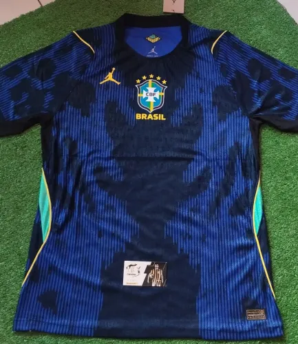 Camisa Brasil Seleção Brasileira Jogador Azul 2026 - Away Lançamento Copa