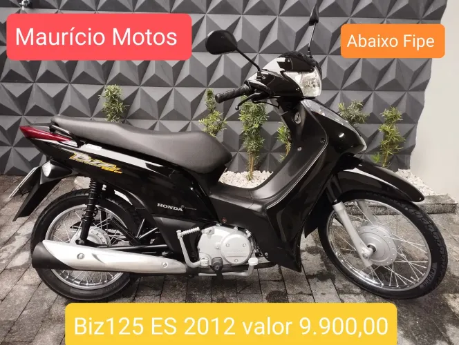 Honda Biz 125 ES 2012 abaixo Fipe 18x675,69 cartão