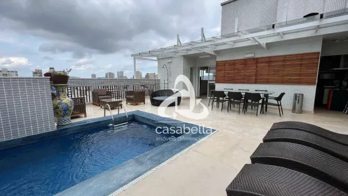 Cobertura com 3 dormitórios para alugar, 405 m² por R$ 50.000,00/mês - Gonzaga - Santos/SP