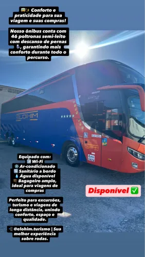 Ônibus para passeios, viagens e turismo 