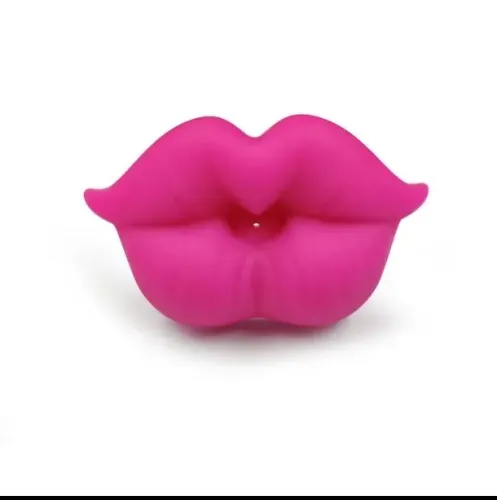 Chupeta beijo rosa