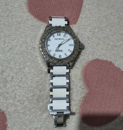 relógio technos ceramic sapphire feminino