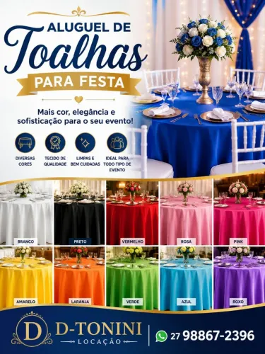 Toalha de mesa para festa