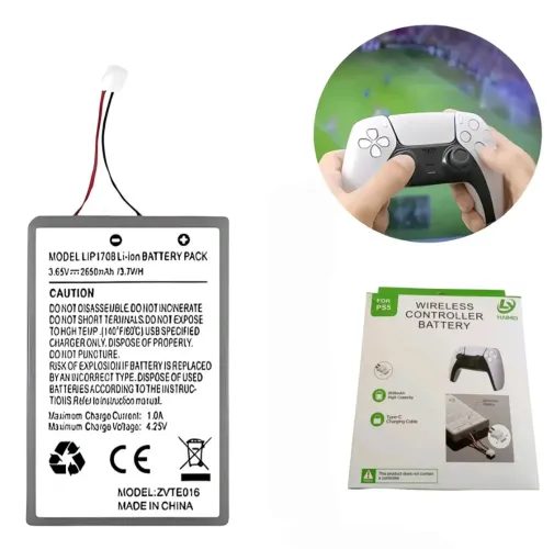 BATERIA CONTROLE PS5 (TROCA NA HORA)