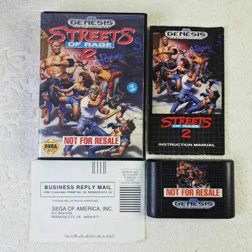 Streets of Rage 2 Completo Mega Drive - Original Americano. Sega