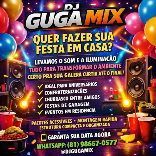 DJ + iluminação e som