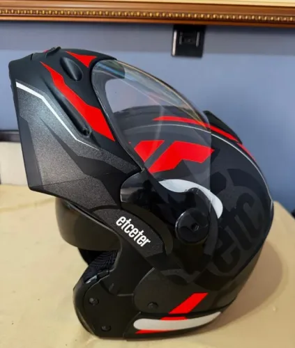 Capacete NOVO Escamoteável Captiva Stronger Faster Fosco Etceter preto/laranja tam 58