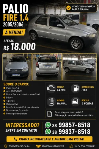 Fiat Palio ELX 1.4 MPI Fire Flex 8V 4P 2006