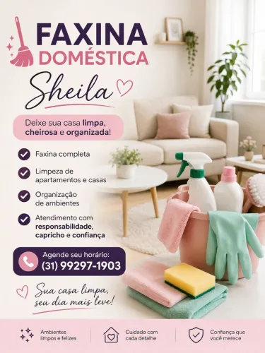 Trabalho com limpeza