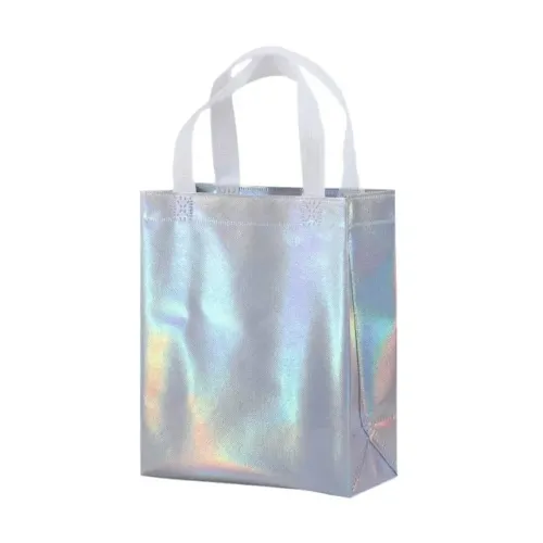 20 Sacolas Embalagem Holográfica Impermeável Metalizada