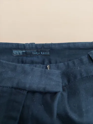 Calça esporte, marinho, tam 34, da Zara