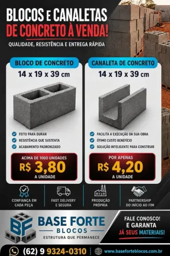 Blocos e Canaletas de Concreto