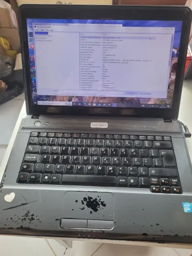 Notebook lenovo intel core duo 8gb tam ssd120 w10 com capa bat segura pouco